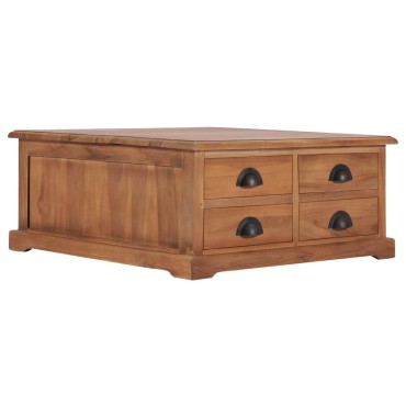 vidaXL Τραπεζάκι Σαλονιού 68x68x30cm από Μασίφ Ξύλο Teak 1 τεμ.