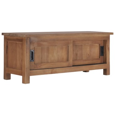 vidaXL Έπιπλο Τηλεόρασης 90x30x35cm από Μασίφ Ξύλο Teak