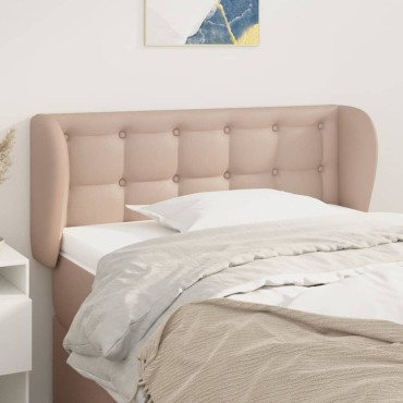 vidaXL Κεφαλάρι με Πτερύγια Καπουτσίνο 83x23x78/88cm Συνθετικό Δέρμα 1 τεμ.
