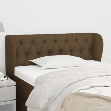 vidaXL Κεφαλάρι με Πτερύγια Σκούρο Καφέ 103x23x78/88cm Υφασμάτινο 1 τεμ.