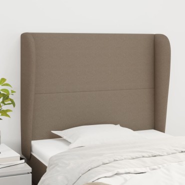 vidaXL Κεφαλάρι με Πτερύγια Taupe 103x23x118/128cm Υφασμάτινο 1 τεμ.