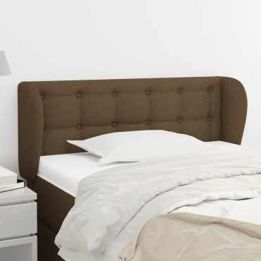 vidaXL Κεφαλάρι με Πτερύγια Σκούρο Καφέ 103x23x78/88cm Υφασμάτινο 1 τεμ.