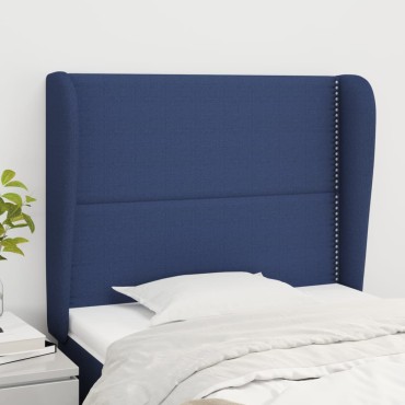 vidaXL Κεφαλάρι με Πτερύγια Μπλε 103x23x118/128cm Υφασμάτινο 1 τεμ.