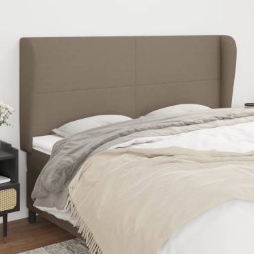 vidaXL Κεφαλάρι με Πτερύγια Taupe 203x23x118/128cm Υφασμάτινο 1 τεμ.