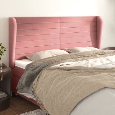 vidaXL Κεφαλάρι με Πτερύγια Μαύρο203x23x118/128cm Υφασμάτινο 1 τεμ.