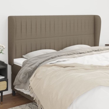 vidaXL Κεφαλάρι με Πτερύγια Taupe 203x23x118/128cm Υφασμάτινο 1 τεμ.