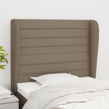 vidaXL Κεφαλάρι με Πτερύγια Taupe 93x23x118/128cm Υφασμάτινο 1 τεμ.