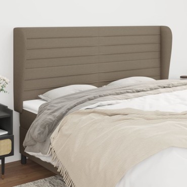 vidaXL Κεφαλάρι με Πτερύγια Taupe 163x23x118/128cm Υφασμάτινο 1 τεμ.