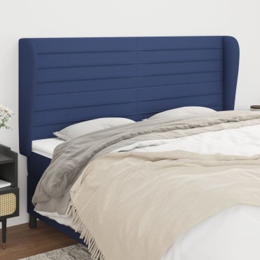 vidaXL Κεφαλάρι με Πτερύγια Μπλε 183x23x118/128cm Υφασμάτινο 1 τεμ.