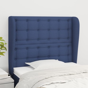 vidaXL Κεφαλάρι με Πτερύγια Μπλε 93x23x118/128cm Υφασμάτινο 1 τεμ.