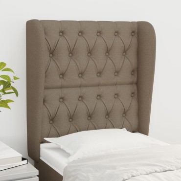 vidaXL Κεφαλάρι με Πτερύγια Taupe 83x23x118/128cm Υφασμάτινο 1 τεμ.