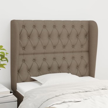 vidaXL Κεφαλάρι με Πτερύγια Taupe 103x23x118/128cm Υφασμάτινο 1 τεμ.