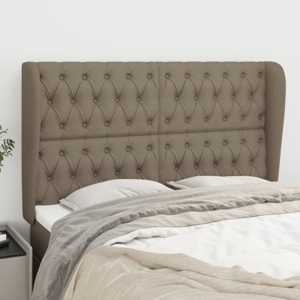 vidaXL Κεφαλάρι με Πτερύγια Taupe 147x23x118/128cm Υφασμάτινο 1 τεμ.
