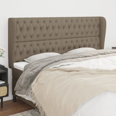 vidaXL Κεφαλάρι με Πτερύγια Taupe 183x23x118/128cm Υφασμάτινο 1 τεμ.