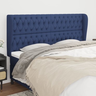 vidaXL Κεφαλάρι με Πτερύγια Μπλε 183x23x118/128cm Υφασμάτινο 1 τεμ.