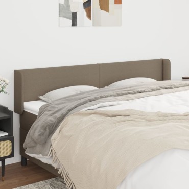 vidaXL Κεφαλάρι με Πτερύγια Taupe 203x16x78/88cm Υφασμάτινο 1 τεμ.