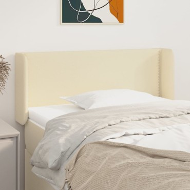 vidaXL Κεφαλάρι με Πτερύγια Κρεμ 103x16x78/88cm Συνθετικό Δέρμα 1 τεμ.