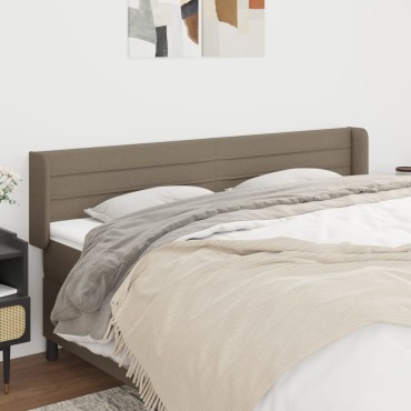 vidaXL Κεφαλάρι με Πτερύγια Taupe 183x16x78/88cm Υφασμάτινο 1 τεμ.