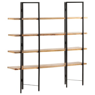 vidaXL Βιβλιοθήκη με 4 Επίπεδα 160x35x160cm Μασίφ Ξύλο Μάνγκο 1 τεμ.