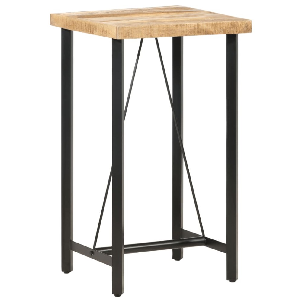 vidaXL Τραπέζι Μπαρ 60x60x107cm Ακατέργαστο Ξύλο Μάνγκο 1 τεμ.