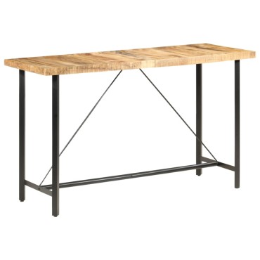 vidaXL Τραπέζι Μπαρ 180x70x107cm Ακατέργαστο Ξύλο Μάνγκο 1 τεμ.