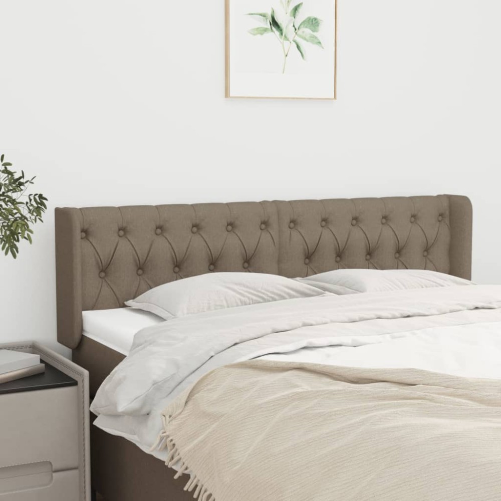 vidaXL Κεφαλάρι με Πτερύγια Taupe 163x16x78/88cm Υφασμάτινο 1 τεμ.