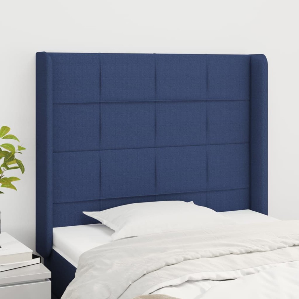 vidaXL Κεφαλάρι με Πτερύγια Μπλε 83x16x118/128cm Υφασμάτινο 1 τεμ.