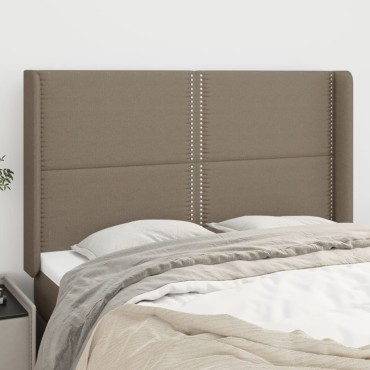 vidaXL Κεφαλάρι με Πτερύγια Taupe 147x16x118/128cm Υφασμάτινο 1 τεμ.