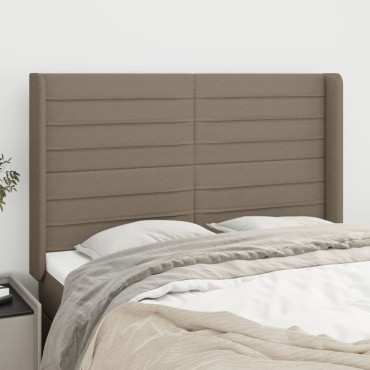 vidaXL Κεφαλάρι με Πτερύγια Taupe 147x16x118/128cm Υφασμάτινο 1 τεμ.
