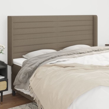 vidaXL Κεφαλάρι με Πτερύγια Taupe 163x16x118/128cm Υφασμάτινο 1 τεμ.