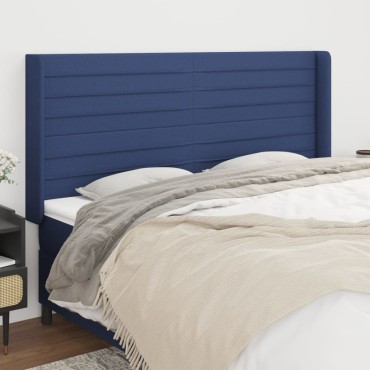 vidaXL Κεφαλάρι με Πτερύγια Μπλε 183x16x118/128cm Υφασμάτινο 1 τεμ.
