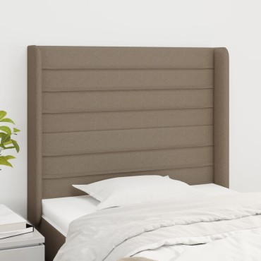 vidaXL Κεφαλάρι με Πτερύγια Taupe 93x16x118/128cm Υφασμάτινο 1 τεμ.
