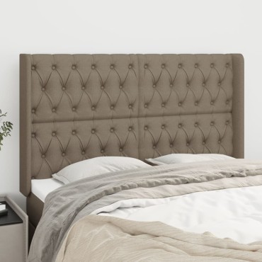 vidaXL Κεφαλάρι με Πτερύγια Taupe 147x16x118/128cm Υφασμάτινο 1 τεμ.