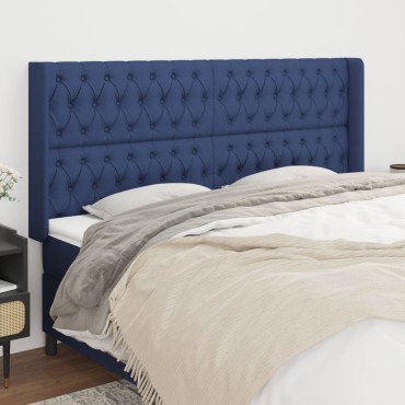 vidaXL Κεφαλάρι με Πτερύγια Μπλε 183x16x118/128cm Υφασμάτινο 1 τεμ.