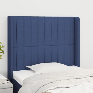 vidaXL Κεφαλάρι με Πτερύγια Μπλε 103x16x118/128cm Υφασμάτινο 1 τεμ.
