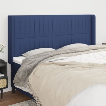 vidaXL Κεφαλάρι με Πτερύγια Μπλε 183x16x118/128cm Υφασμάτινο 1 τεμ.