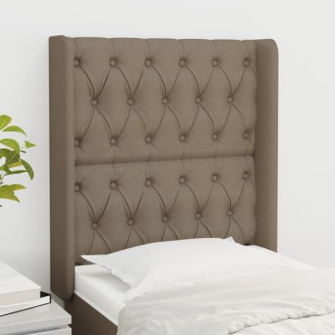 vidaXL Κεφαλάρι με Πτερύγια Taupe 83x16x118/128cm Υφασμάτινο 1 τεμ.