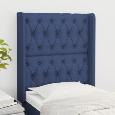vidaXL Κεφαλάρι με Πτερύγια Μπλε 83x16x118/128cm Υφασμάτινο 1 τεμ.