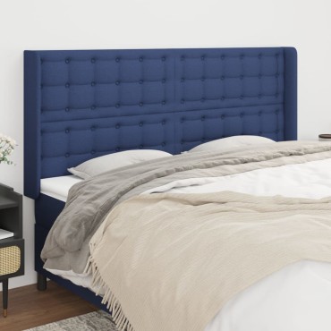vidaXL Κεφαλάρι με Πτερύγια Μπλε 163x16x118/128cm Υφασμάτινο 1 τεμ.