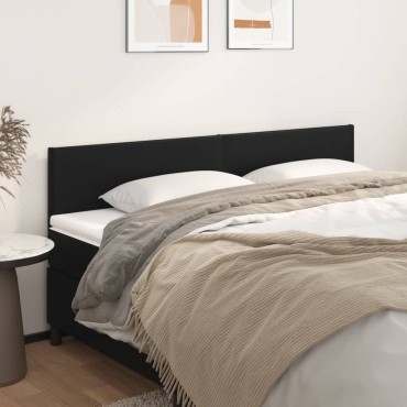 vidaXL Κεφαλάρια Μαύρα 180x5x78/88cm από Συνθετικό Δέρμα