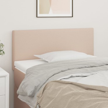 vidaXL Κεφαλάρι Κρεβατιού Καπουτσίνο 90x5x78/88cm Συνθετικό Δέρμα 1 τεμ.