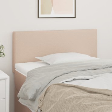 vidaXL Κεφαλάρι Κρεβατιού Καπουτσίνο 100x5x78/88cm Συνθετικό Δέρμα 1 τεμ.
