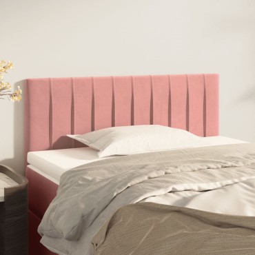 vidaXL Κεφαλάρι Κρεβατιού Ροζ 80x5x78/88cm Βελούδινο 1 τεμ.