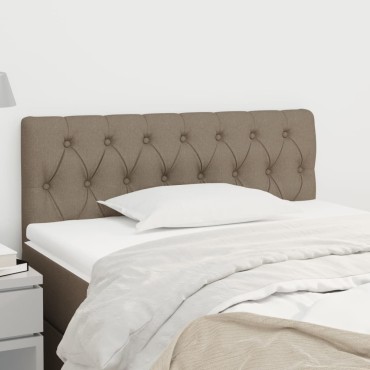 vidaXL Κεφαλάρι Κρεβατιού Taupe 100x7x78/88cm Υφασμάτινο 1 τεμ.