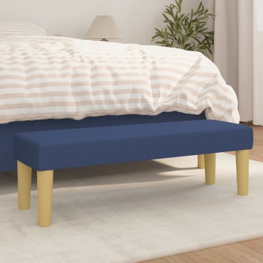 vidaXL Πάγκος Μπλε 100x30x30cm Υφασμάτινος 1 τεμ.
