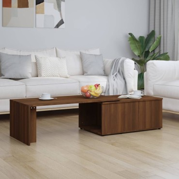 vidaXL Τραπεζάκι Σαλονιού Καφέ Δρυς 150x50x35cm Επεξεργασμ. Ξύλο 1 τεμ.