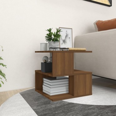 vidaXL Βοηθητικό Τραπέζι Καφέ Δρυς 40x40x40cm Επεξεργασμένο Ξύλο 1 τεμ.