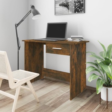 vidaXL Γραφείο Καπνιστή Δρυς 100x50x76cm από Επεξεργασμένο Ξύλο 1 τεμ.