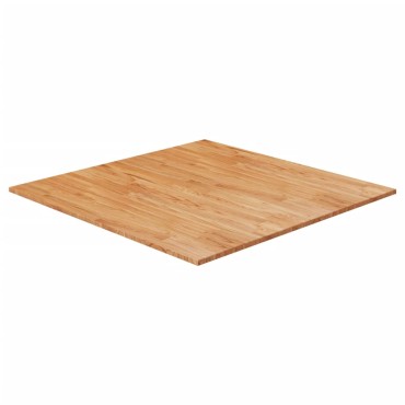 vidaXL Επιφάνεια Τραπεζιού Τετράγωνη Αν. Καφέ 90x90x2,5cm Ξύλο Δρυς 1 τεμ.