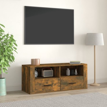 vidaXL Έπιπλο Τηλεόρασης Καπνιστή Δρυς 100x35x40cm Επεξ. Ξύλο